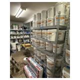METAL SHELVING UNIT CONTENTS NOT INCLUDED 7'H