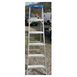 WERNER ALUMINUM STEPLADDER, 6 FT / 10 FT, 250 LB