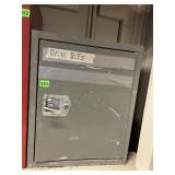 METAL STORAGE CABINET, HINGED DOOR, CAM LOCK,