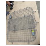 GRAY METAL WIRE VEHICLE CARGO BARRIER GRATES W/