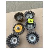 DEWALT WIRE CUP BRUSHES, DW4900, HIGH RPM.