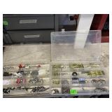 TWO PLASTIC ORGANIZERS W/ ASSORTED HARDWARE,