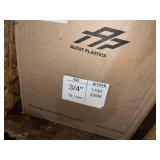 ALCOT PLASTICS - CARTON 3/4 IN PLASTIC TUBING,