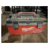 MILWAUKEE PLASTIC TOOL STORAGE CASE W/ HINGED