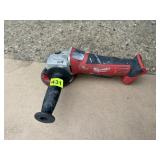 MILWAUKEE BATTERY ANGLE GRINDER W/ GRINDING DISC,