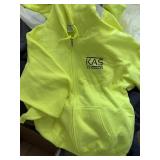 PORT & COMPANY HOODED SWEATSHIRT, NEON YELLOW,