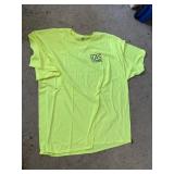 HANES NEON YELLOW T-SHIRT W/ KAS K.A. GOODWIN
