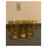 ARTLAND IRIS DOF DRINKING GLASSES, CITRINE BUBBLE