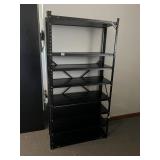 BLACK METAL INDUSTRIAL STORAGE RACK, MULTIPLE