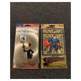 DC COMICS SUPERMAN, WARNER BROS LOONEY TUNES FOIL