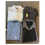 PERRY ELLIS, ALFANI, LAUREN MENS BUTTON-UP