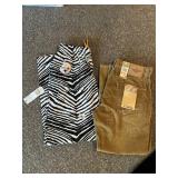 DOCKERS BROKEN-IN CORDUROY PANTS, ZUBAZ BLACK &