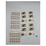 US POSTAGE STAMPS, TROPICAL FLOWERS 33C, LOVE