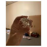 SWAROVSKI CRYSTAL SISTER RHINO FIGURINE W/