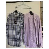 ACREAGE BENGAL STRIPE DRESS SHIRT 15.5 32,