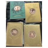 CHRISTMAS COMMEMORATIVE COINS, COPPER-TONE,