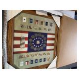 FRAMED STATE QUARTERS OF THE THIRTEEN COLONIES