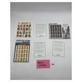 USPS ARTIST SIGNED STAMP PANES W/ COA, ATLANTA