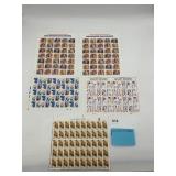 USPS COMMEMORATIVE POSTAGE STAMP SHEETS,