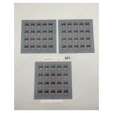 UNITED STATES 34 CENT POSTAGE STAMP SHEETS, 2002