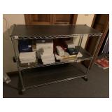 CHROME METAL WIRE SHELVING UNIT
