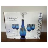 CIRCLEWARE SHAHRAZAD 5 PC ENTERTAINING SET, BLUE