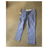 POLO RALPH LAUREN BLUE EMBROIDERED CHINO PANTS,