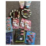 PARTY SUPPLY LOT W/ HELLO KITTY, ANGRY BIRDS,