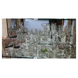 ASSORTED GLASSWARE LOT, BUDWEISER BEER GLASSES,