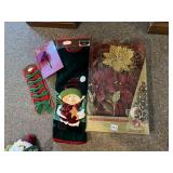 TRIM A HOME VELVET ELF CHRISTMAS TREE SKIRT, REAL