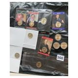 US PRESIDENTIAL DOLLAR COINS, ASSORTED PRESIDENTS
