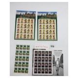 US POSTAGE STAMP SHEETS, AMERICAN INDIAN DANCES,