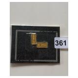 THE FRANKLIN MINT GOLD-TONE INGOTS, CLASSIC CAR