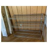 METAL WIRE SHELVING UNIT, MULTI-TIER, CHROME