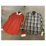 WARREN MATTE RED BUTTON-UP SHIRT, BEN SHERMAN
