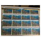 USPS PACIFIC CORAL REEF POSTAGE STAMP SHEETS,