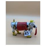 COWPARADE "COWSTRUCTION" RESIN FIGURINE,