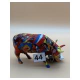 COWPARADE FIGURINE, PSYCOWDELICWOW PATTERN, 2002,