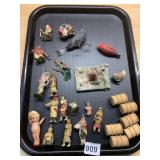 VTG PAINTED METAL SOLDIER FIGURES, LEAD