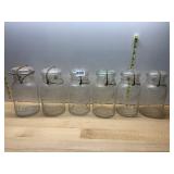 BALL IDEAL GLASS CANNING JARS, WIRE BAIL