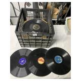 COLUMBIA ASSORTED 78 RPM RECORDS W/ STORAGE