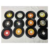 ASSORTED 45 RPM VINYL RECORDS, VTG SINGLES,