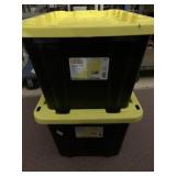 HDX 27 GALLON TOTES LIKE NEW CONDITON