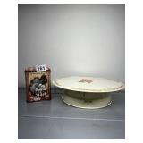THE SWISS MUSICAL BIRTHDAY CAKE PLATE, FLORAL