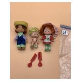 VTG STRAWBERRY SHORTCAKE DOLLS, ORIGINAL CLOTHES,
