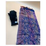 PAISLEY FLORAL SHAWL, THINSULATE 40 GRAM GLOVES.