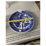 WELLSVILLE CHINA WILLOW PATTERN DIVIDED SERVING