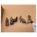 VTG CAST METAL FIGURES, HAND-PAINTED, VARIOUS