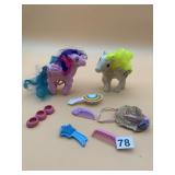 HASBRO MY LITTLE PONY VTG PEGASUS FIGURES W/