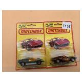 MATCHBOX DIE CAST METAL CARS, CARDED, NIB.
